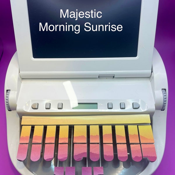 Majestic Mountain Sunrise -  Faux Leather Keypads