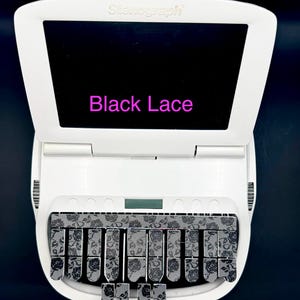 Black Lace -  Faux Leather Keypads
