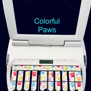 Colorful Paws -  Faux Leather Keypads