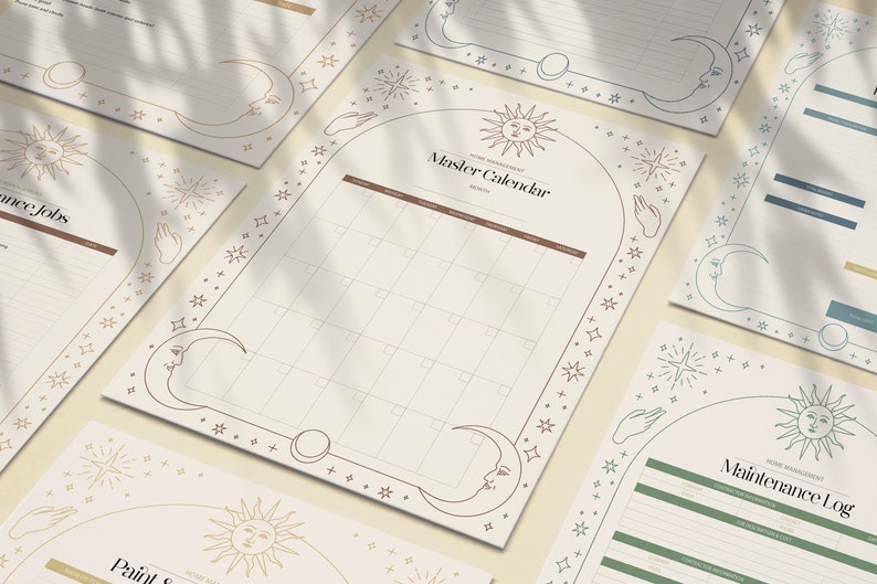 Tarot Home Management Binder Printables Home Organization Etsy