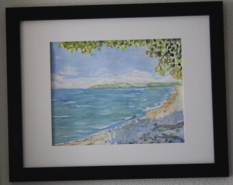 Florida Beach is an original watercolor painting