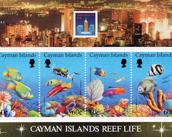 Postage Stamps from Cayman Islands collectible "Reef Life"