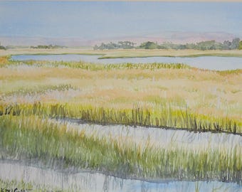 Georgia Marsh 2 an original watercolor painting