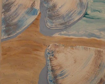 Seashells 2 an original acrylic painting