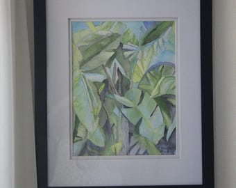 Tropical Foliage 2 an original watercolor painting