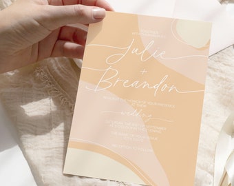 Terra | Wedding Invitation Suite Digital Template Download