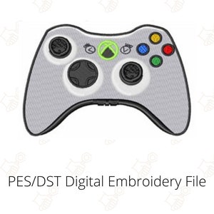 Video Game Controller Digital Embroidery File, Instant Download File, Embroidery Machine Download, PES File, DST File