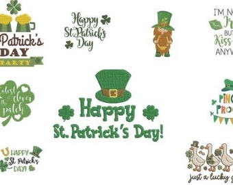 Happy St. Patrick's Day-borduurbundel