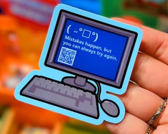 Webcore Heisei Retro Juminocore PC Bluescreen Sticker