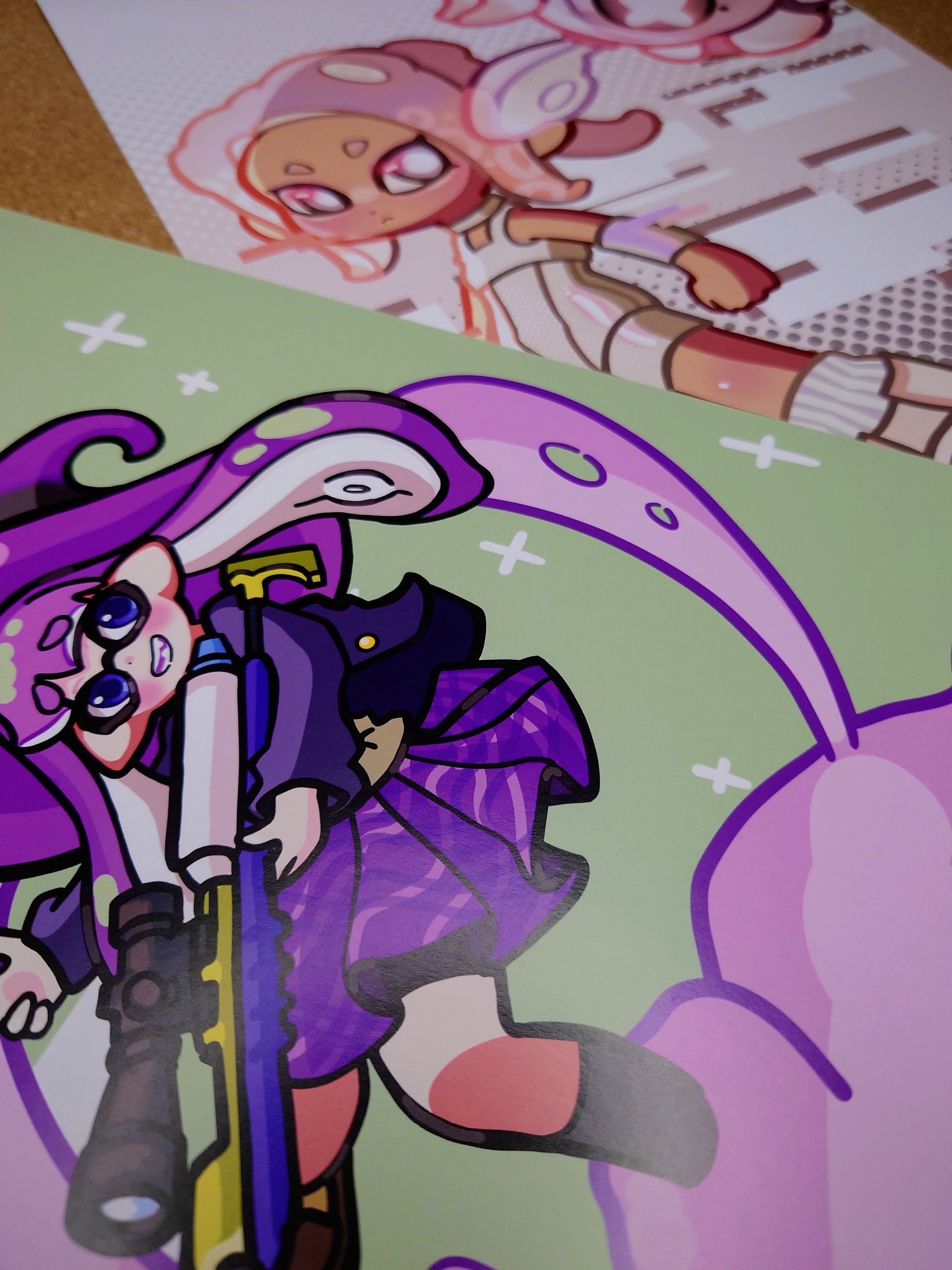Side Order Inklings Double-sided A4 Print (side Order Eight & Magical Inkling) - Etsy