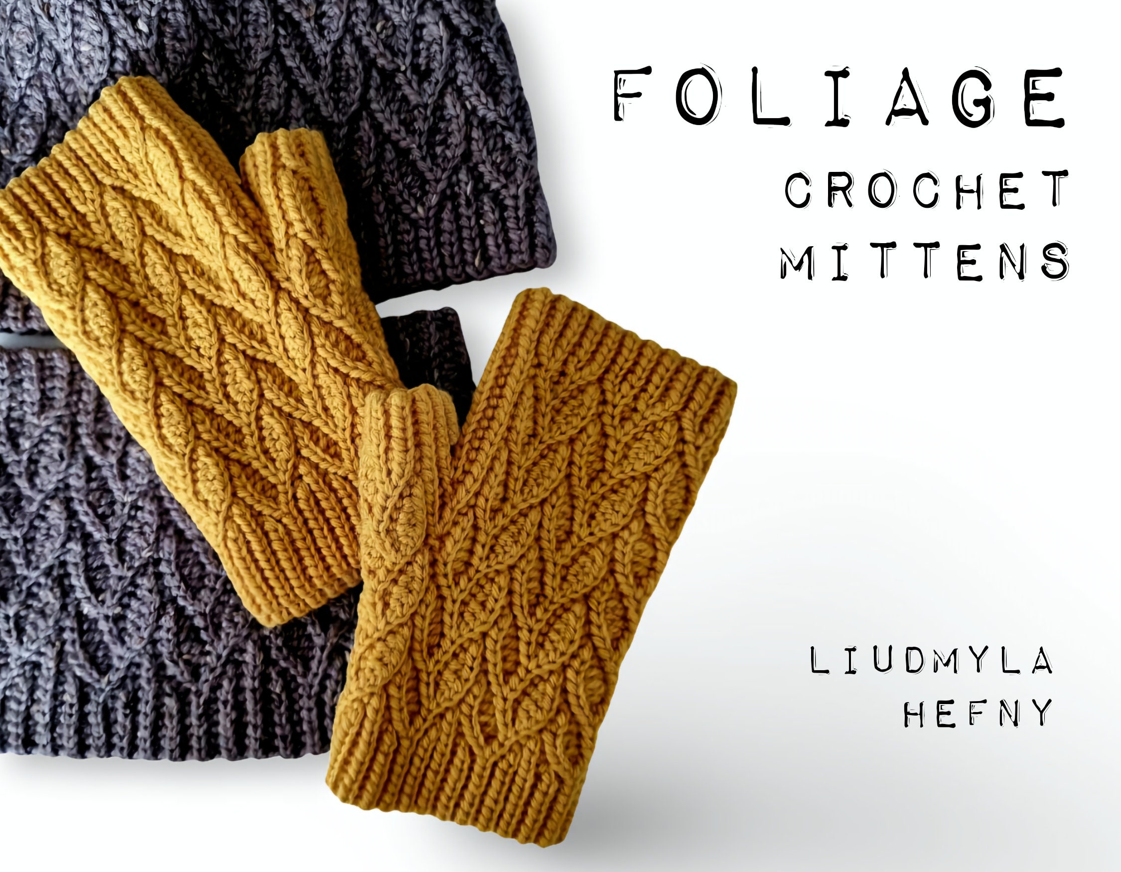 Mitaines Fait Main Moitié Crochet Moitié Tricot - Taille S - Argenté - Chaudes - Femme