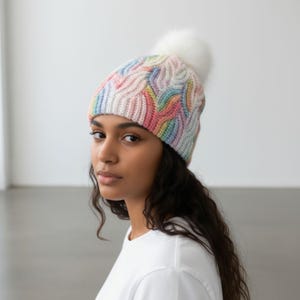 Gorro de crochet color avellana