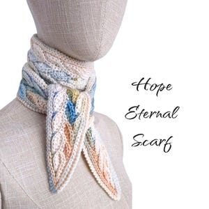 Hope Eternal Häkelschal-Muster, Brioche Optik (PDF-Muster)