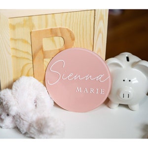 Custom Acrylic Baby Name Sign: Newborn Photo Prop