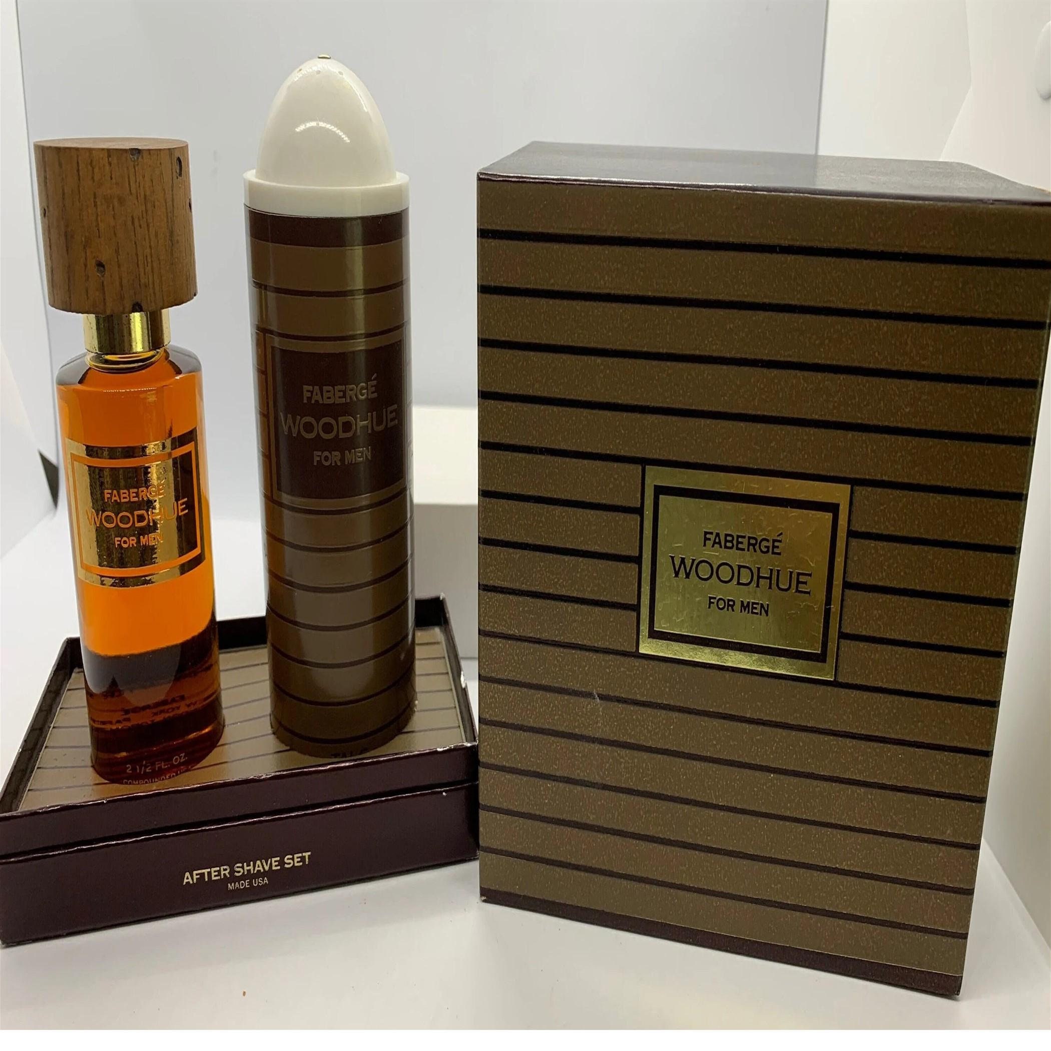 Faberge Woodhue for Men Cologne After Shave Talc New in