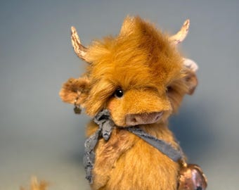 Teddy Plush Bull PDF sewing pattern