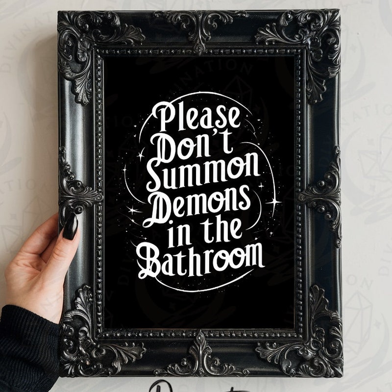 Goth Bathroom Decor - Etsy