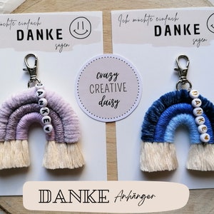 Danke Geschenk/ Danke- Anhänger / Geschenk Familie und Kollegen/ Thank you / crazyCREATIVEdaisy