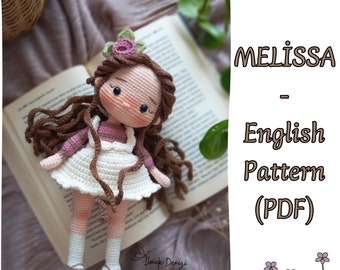 Englische Häkelanleitung - Melissa (pdf) Digital Produkt #springdoll #magicdoll #fairygirl #feenpuppe #amigurumidoll