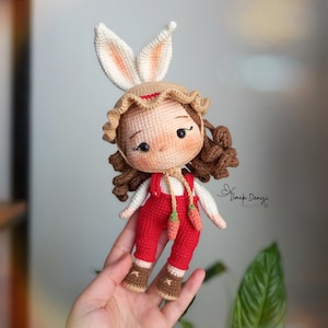 Crochet English Pattern Bunny Doll PDF Digital Product bunnydoll ...