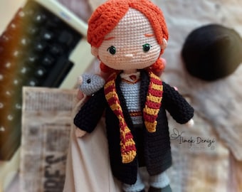 Crochet Red Wizard and Mouse Amigurumi Pattern (PDF)