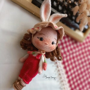 Crochet English Pattern Bunny Doll PDF Digital Product bunnydoll ...