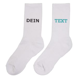 Personalized sports socks with text embroidery Individual