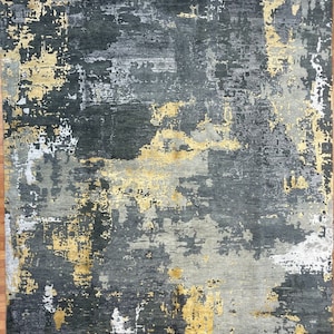 Kalaty Rug Hand-Knotted Wool & Viscose ONE OF A KIND 548786 8 X 10 Handmade Indoor Area Rug