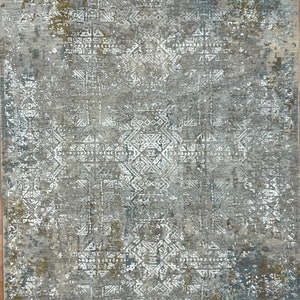 Kalaty Rug Hand-Knotted Wool & Silkette ONE OF A KIND 547510 4 X 6 Handmade Indoor Area Rug