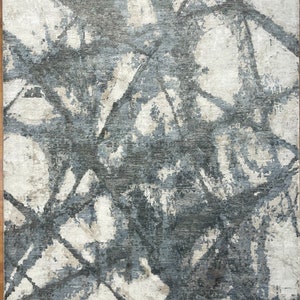 Kalaty Rug Hand-Knotted Viscose ONE OF A KIND 548895 6 X 9 Handmade Indoor Area Rug