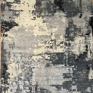 Kalaty Rug Hand-Knotted Wool & Viscose ONE OF A KIND 548781 8 X 10 Handmade Indoor Area Rug