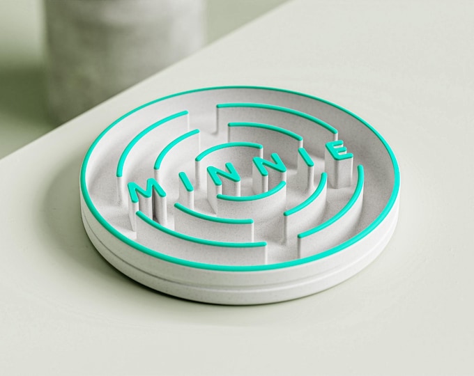 Customisable Dog Slow Feeder Bowl with Name