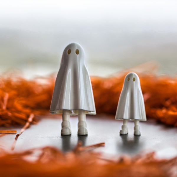 Figurine fantôme imprimée en 3D avec jambes rétractables - Fantôme décoratif unique debout
