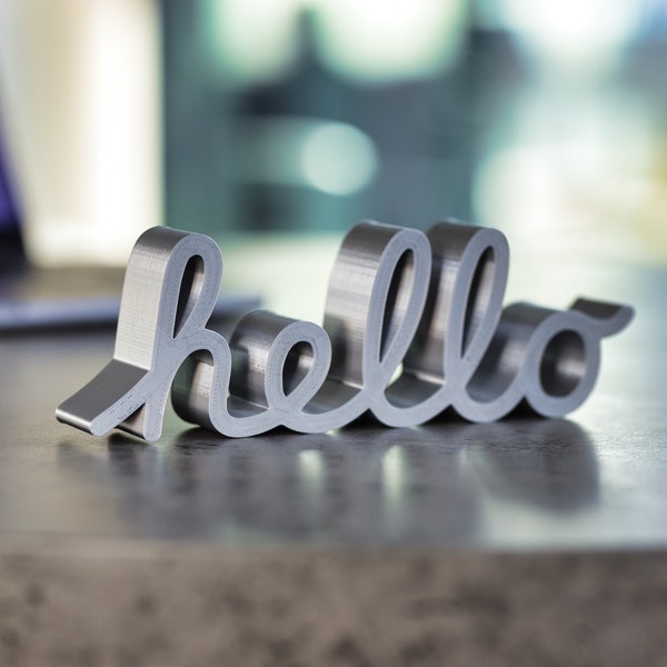 Apple Hello 3D Print Ornament Inspired by Vintage Apple Mac Computers