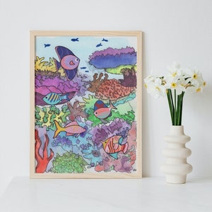 The Reef I - Wall Art Instant Download, Printable Home Decor