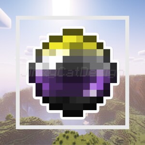 Niet-binair geslachtsparel | Vinylsticker Minecraft Ender Pearl | Bumperstickers
