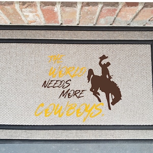 Wyoming Cowboys Official License Floor Mat | High-Quality Door Mat