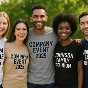 Comfort Colors® - Bulk Custom Group Shirts – Personalized Team T-Shirts, Matching Event Tees, Custom Logo Shirt, For Group Tshirts 画像 2