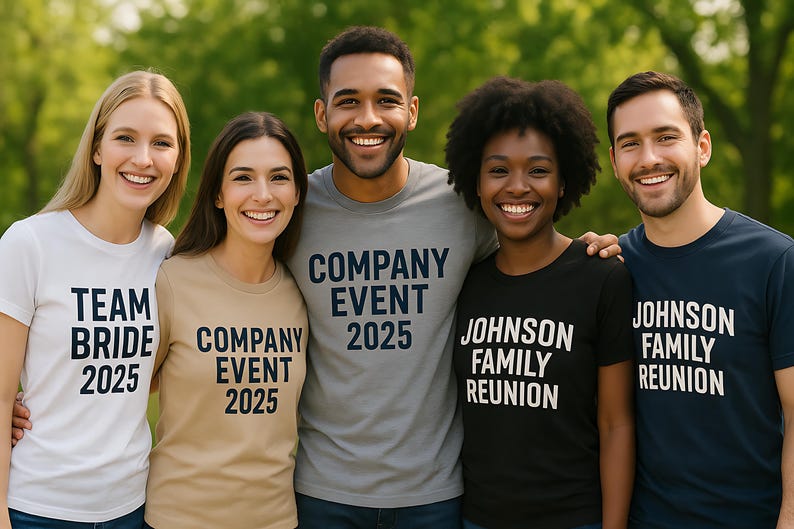 Comfort Colors® - Bulk Custom Group Shirts – Personalized Team T-Shirts, Matching Event Tees, Custom Logo Shirt, For Group Tshirts 画像 2
