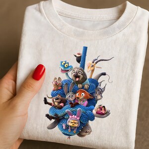 Disney Zootopia 2 Sweatshirt, Zootopia Characters Kids Sweatshirt, Zootopia Youth Sweatshirt, Zootopia Shirt, Zootropolis 2 Kids Sweatshirt image 4