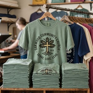 Comfort Colors® - Bulk Custom Group Shirts – Personalized Team T-Shirts, Matching Event Tees, Custom Logo Shirt, For Group Tshirts 画像 10