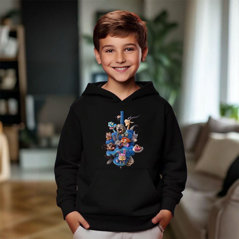 Disney Zootopia 2 Sweatshirt, Zootopia Characters Kids Sweatshirt, Zootopia Youth Sweatshirt, Zootopia Shirt, Zootropolis 2 Kids Sweatshirt image 3