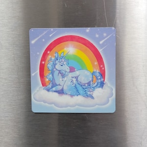 Rainbow Unicorn magnet, Cute magnets, gifts for unicorn lovers