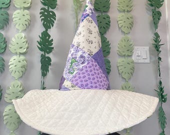 Handmade Quilted Witch Hat