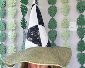 Handmade Quilted Witch Hat
