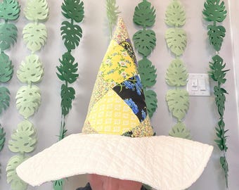Handmade Quilted Witch Hat
