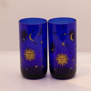 Vintage Libbey Celestial Highball Glasses