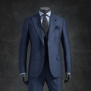 Men Suit 3 Piece Blue Suits for Men Slim Fit Suits One - Etsy