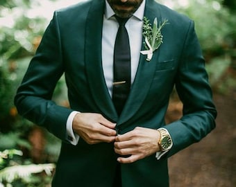 Men 2 Piece Suit Green Suit Perfect For Wedding, Dinner Suits, Wedding Groom suits, Bespoke For Men