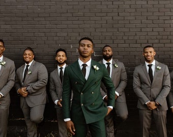 suits to match a green dress